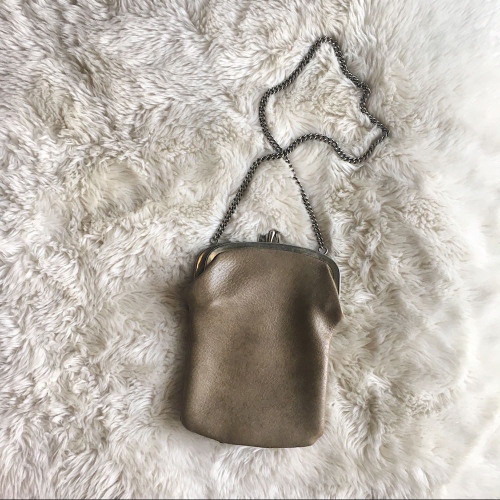 Vintage Nude Clasp Clutch